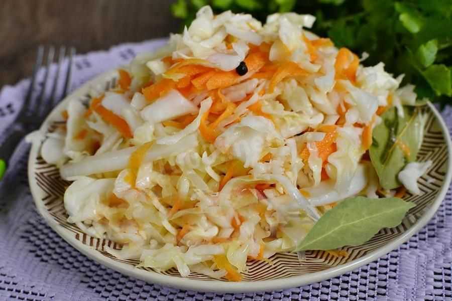 Салаты с квашеной капустой провансаль