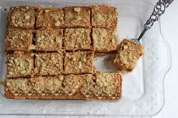 Ломаное печенье со сгущенкой