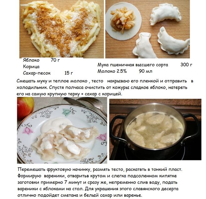 Рецепты вареников с разными начинками с фото пошагово