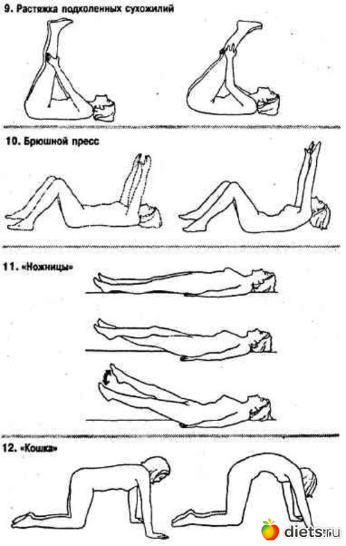 Упражнения бодифлекса в картинках