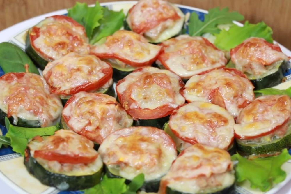 Кабачки с фаршем в духовке кружочками с помидорами и сыром пошаговый рецепт с фото