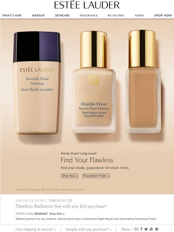 Устойчивый тональный флюид estee lauder