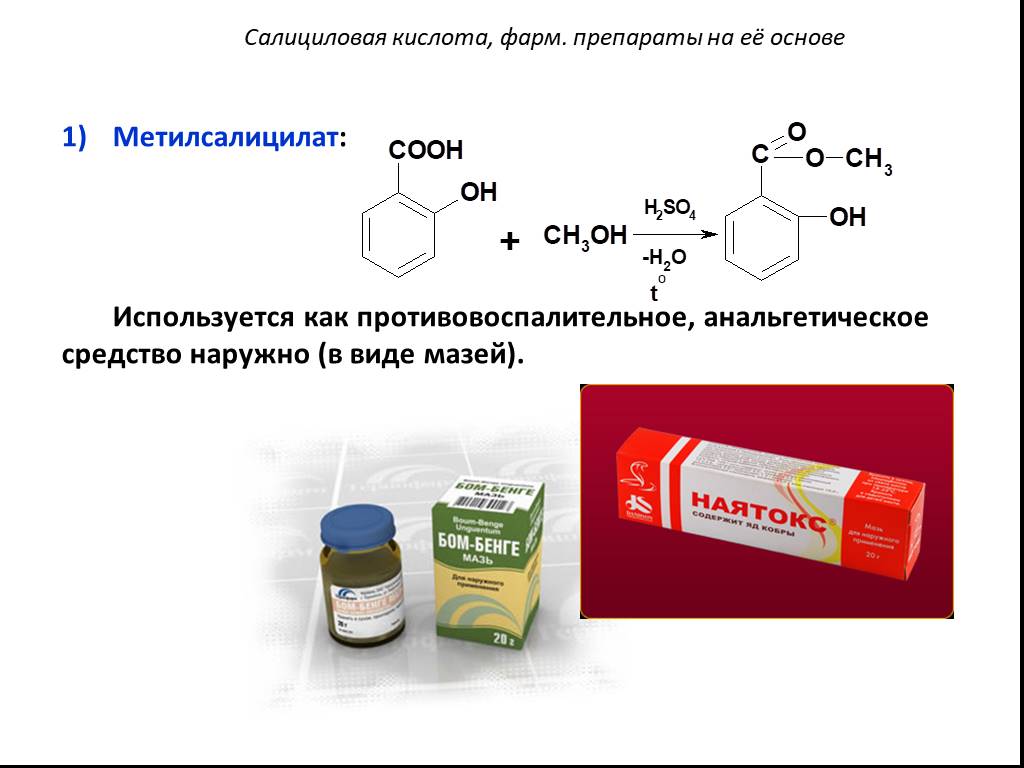 Салициловая кислота применение