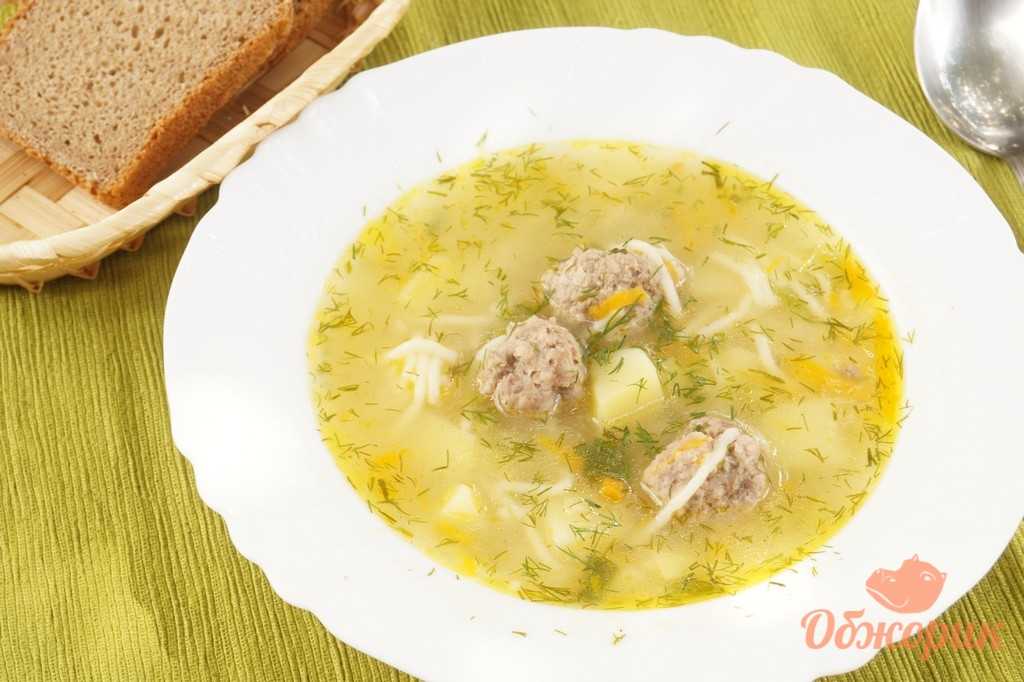 Суп с куриными фрикадельками и вермишелью рецепт с фото пошагово