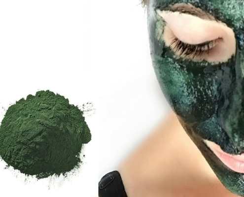 Черная маска для волос с водорослями