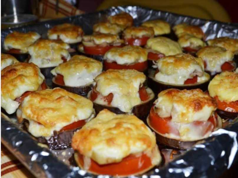 Рецепт баклажанов с фаршем и помидорами в духовке рецепт с фото
